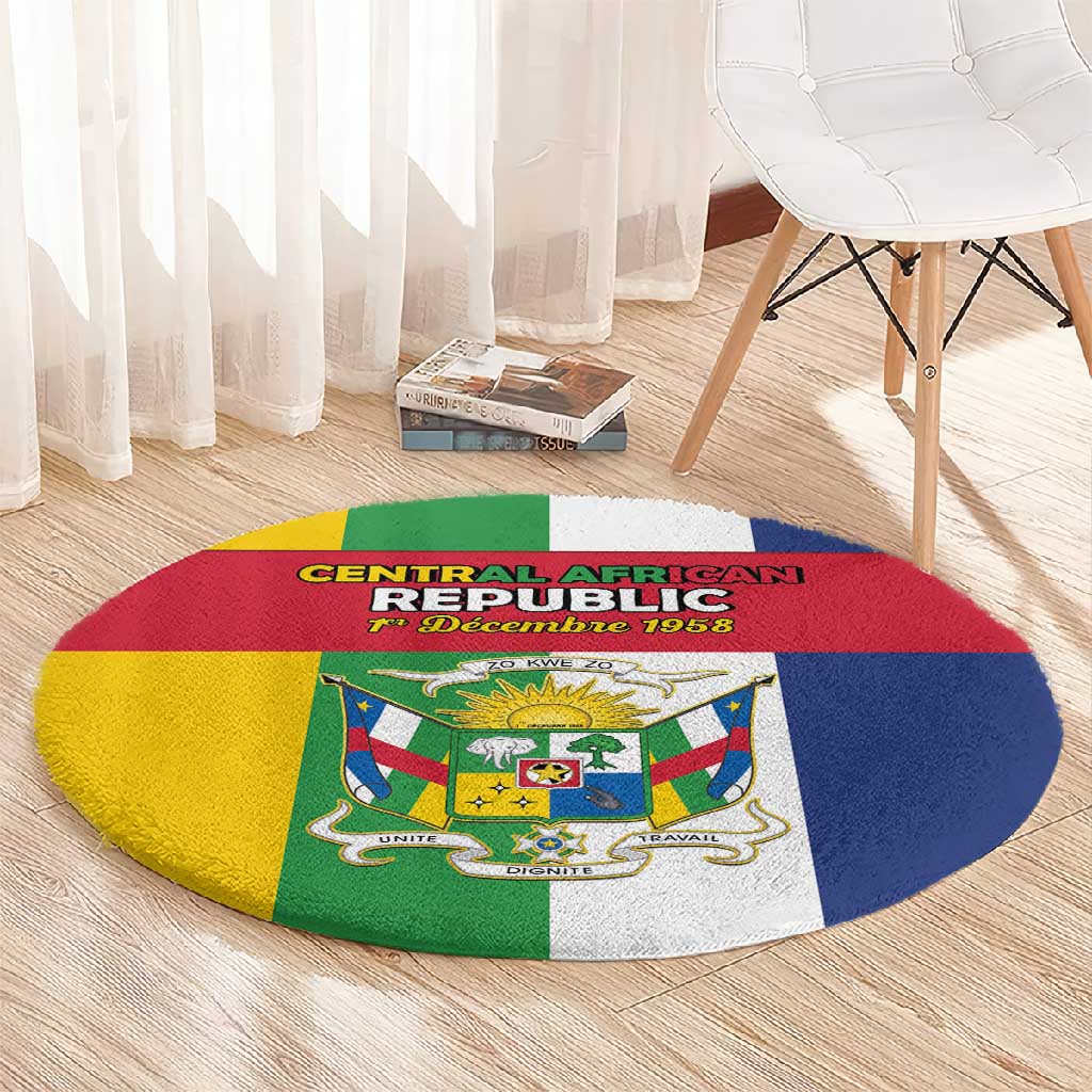 CAR Republic Day Round Carpet Zo Kwe Zo - African Pride