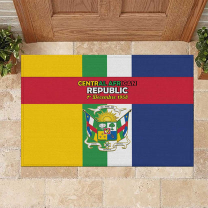 CAR Republic Day Rubber Doormat Zo Kwe Zo - African Pride