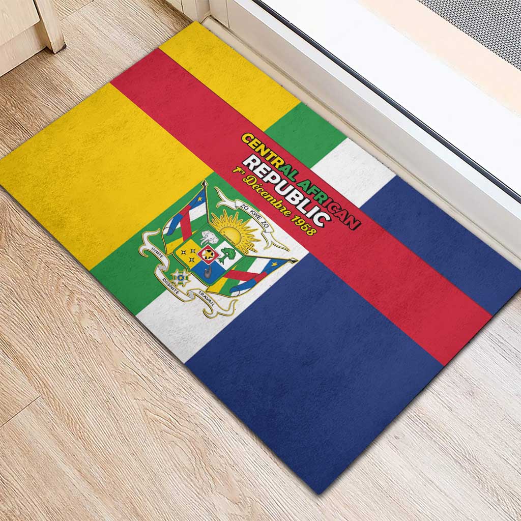 CAR Republic Day Rubber Doormat Zo Kwe Zo - African Pride
