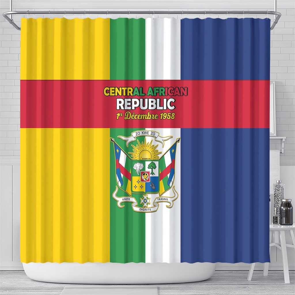 CAR Republic Day Shower Curtain Zo Kwe Zo - African Pride