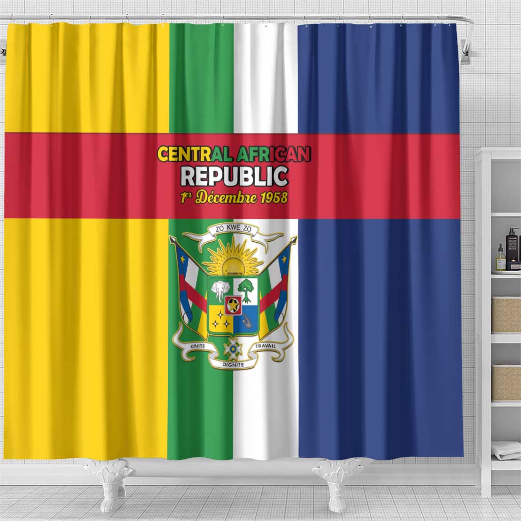 CAR Republic Day Shower Curtain Zo Kwe Zo - African Pride