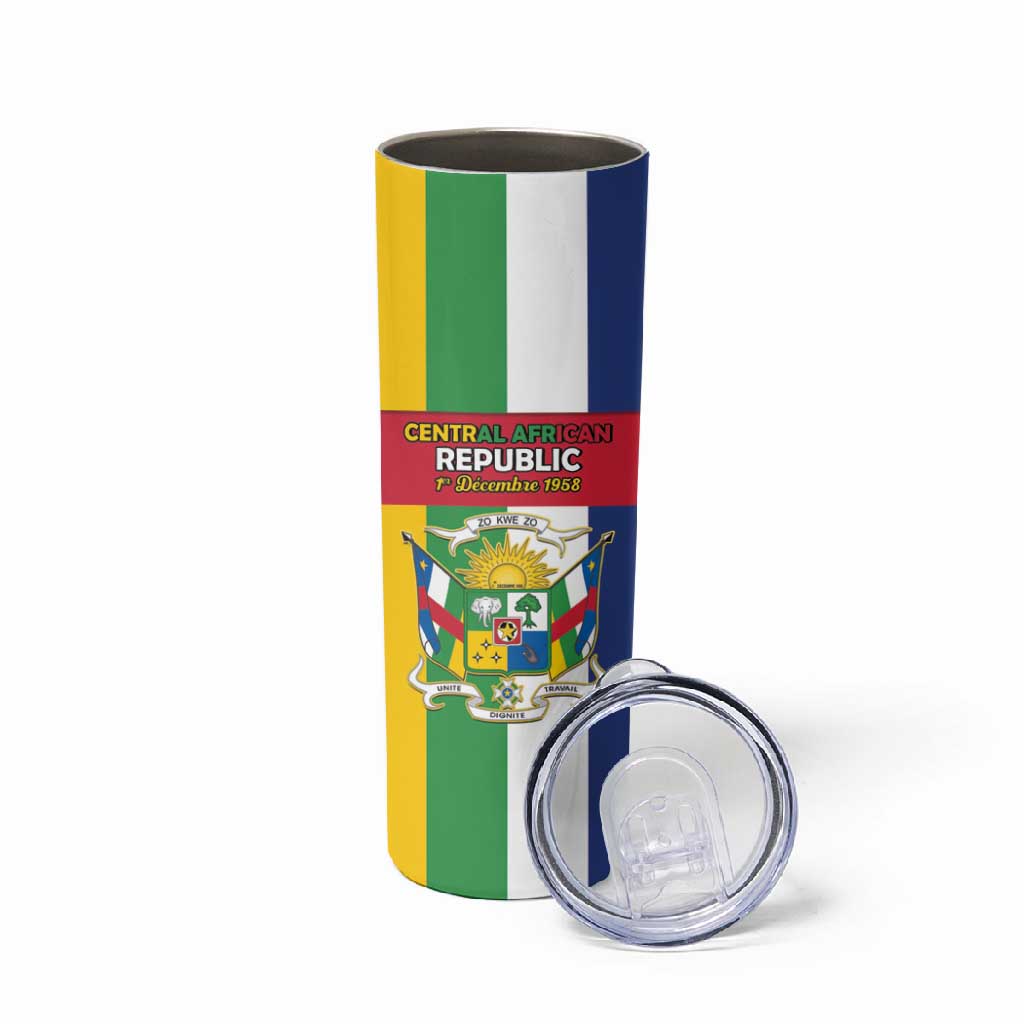Personalized CAR Republic Day Skinny Tumbler Zo Kwe Zo - African Pride
