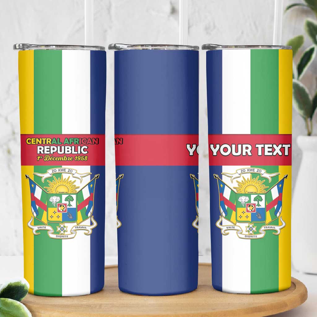Personalized CAR Republic Day Skinny Tumbler Zo Kwe Zo - African Pride