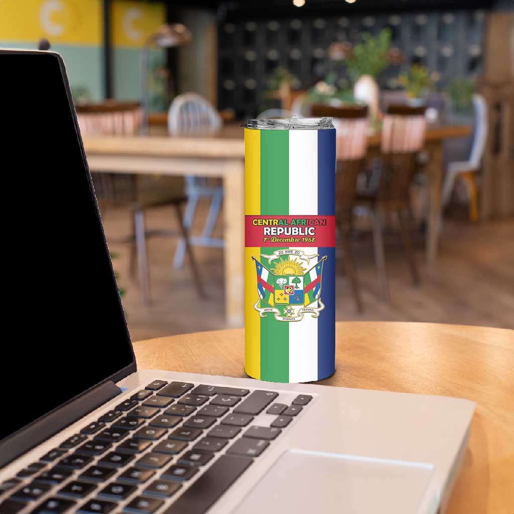 Personalized CAR Republic Day Skinny Tumbler Zo Kwe Zo - African Pride