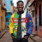Personalized CAR Republic Day Sleeve Zip Bomber Jacket Zo Kwe Zo - African Pride