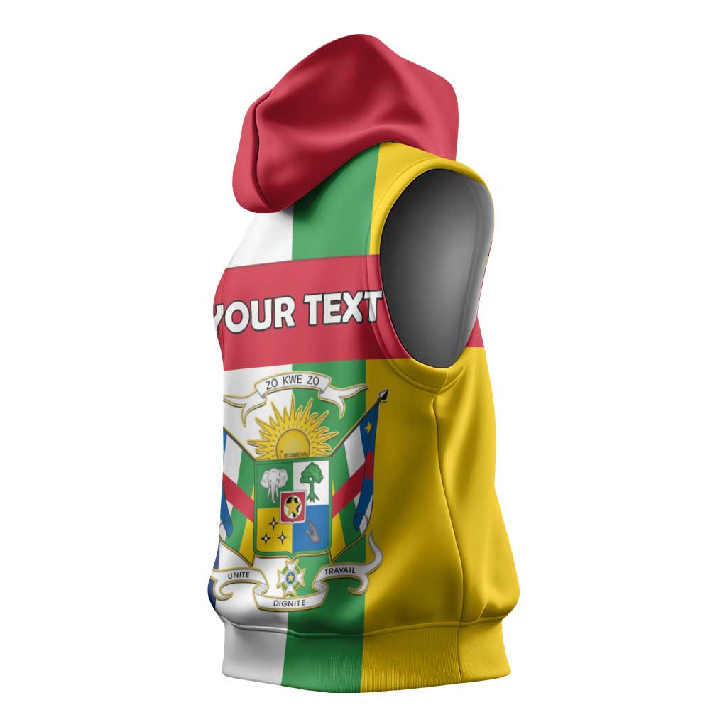CAR Republic Day Sleeveless Hoodie Zo Kwe Zo - African Pride