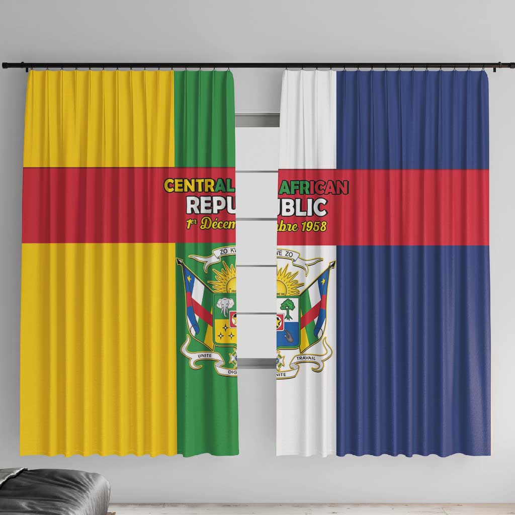 CAR Republic Day Window Curtain Zo Kwe Zo - African Pride
