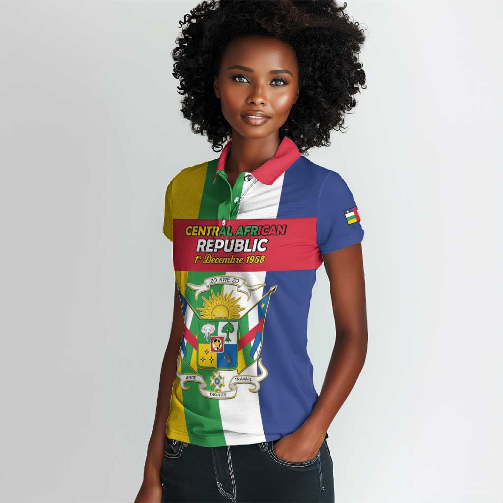 Personalized CAR Republic Day Women Polo Shirt Zo Kwe Zo - African Pride