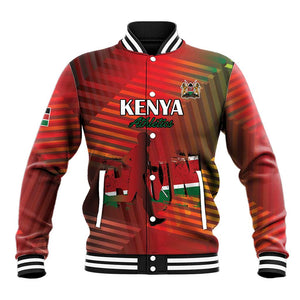 Kenya Athletics Baseball Jacket Go Champions Go - African Pride