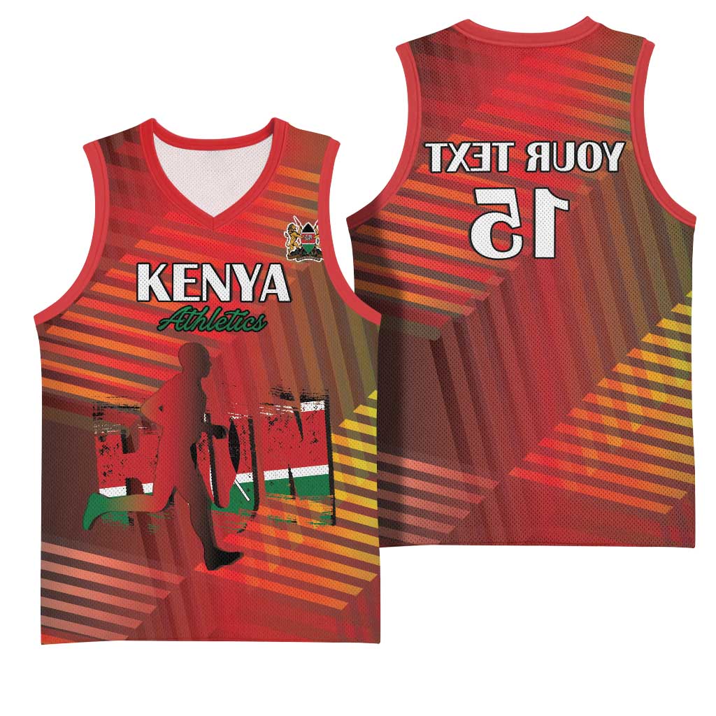 Kenya Athletics Basketball Jersey Go Champions Go - African Pride