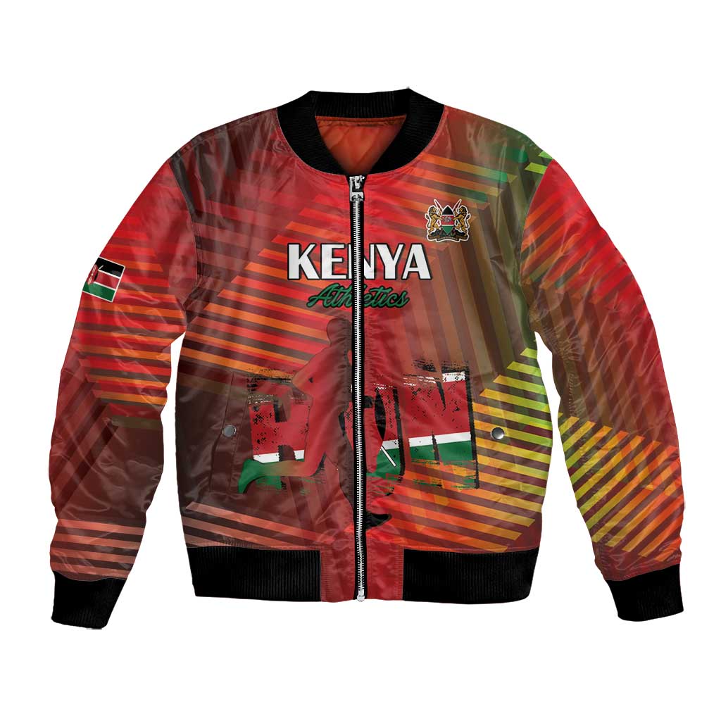 Kenya Athletics Bomber Jacket Go Champions Go - African Pride