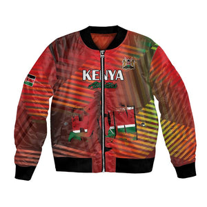 Kenya Athletics Bomber Jacket Go Champions Go - African Pride