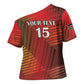 Custom Kenya Athletics Cross Shoulder Shirt Run Faster