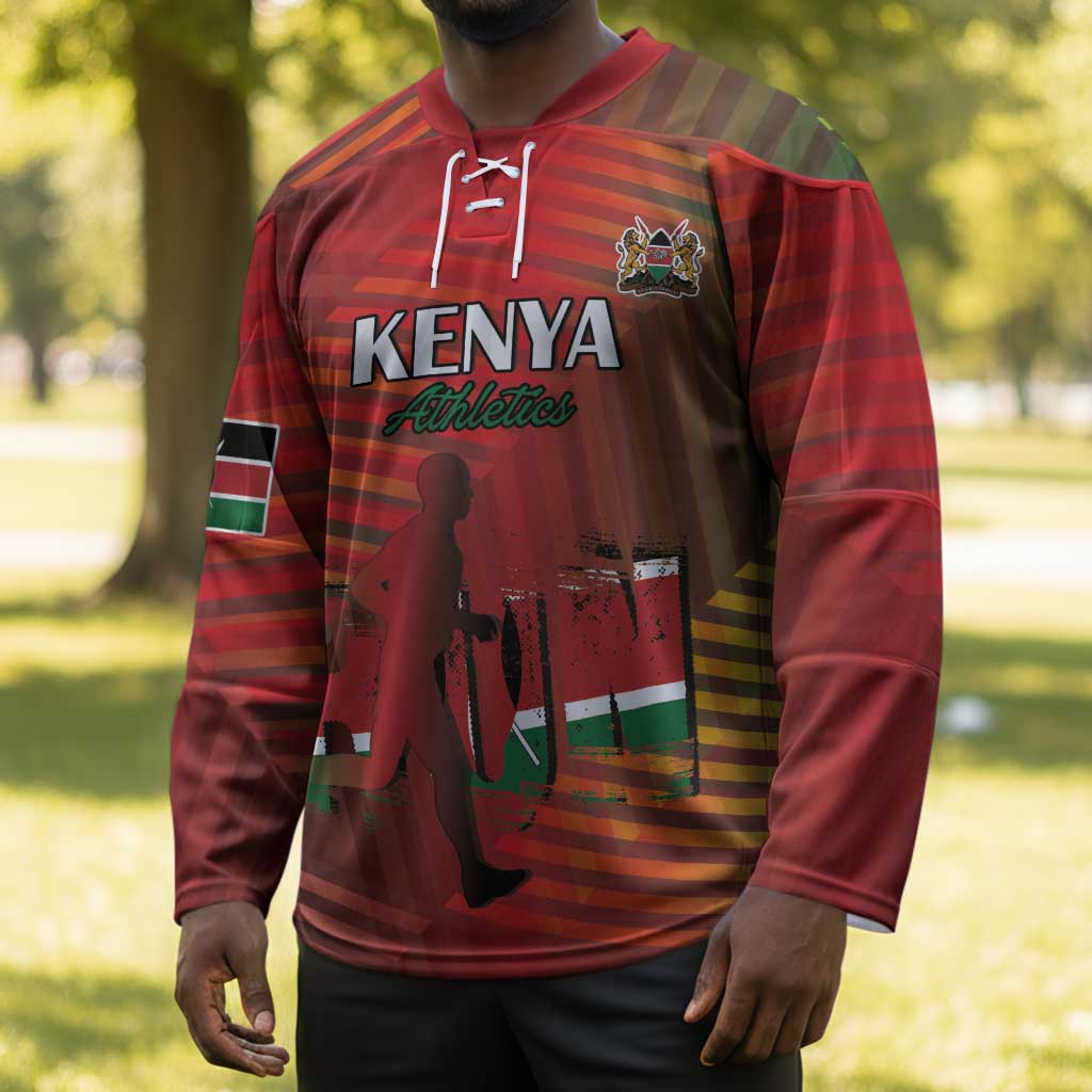 Custom Kenya Athletics Hockey Jersey Run Faster