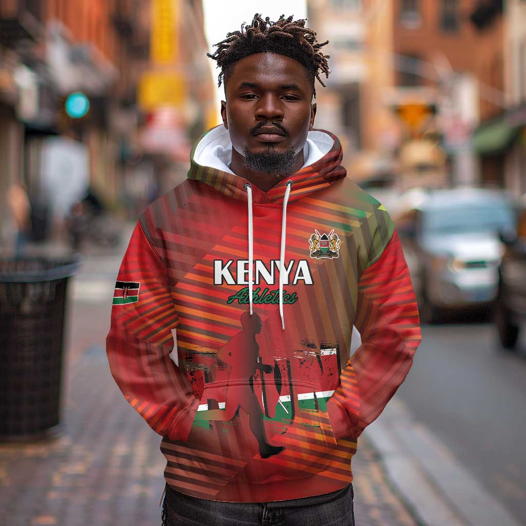 Kenya Athletics Hoodie Go Champions Go - African Pride