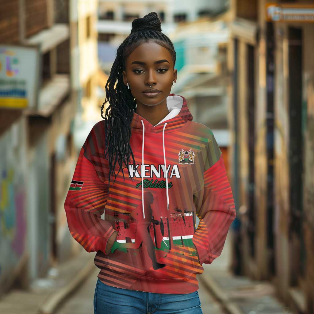 Kenya Athletics Hoodie Go Champions Go - African Pride