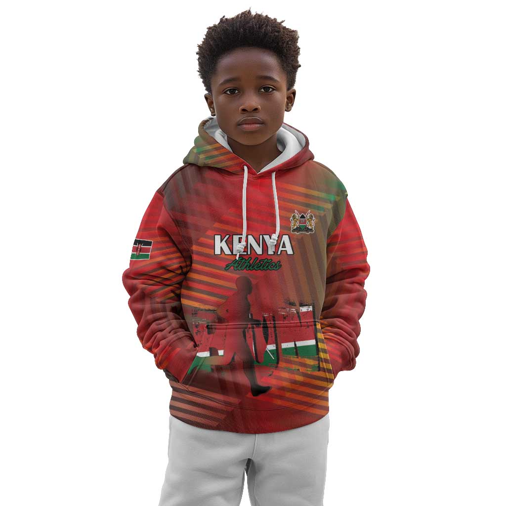 Kenya Athletics Kid Hoodie Go Champions Go - African Pride