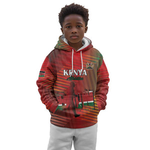 Kenya Athletics Kid Hoodie Go Champions Go - African Pride