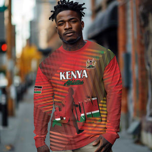 Kenya Athletics Long Sleeve Shirt Go Champions Go - African Pride