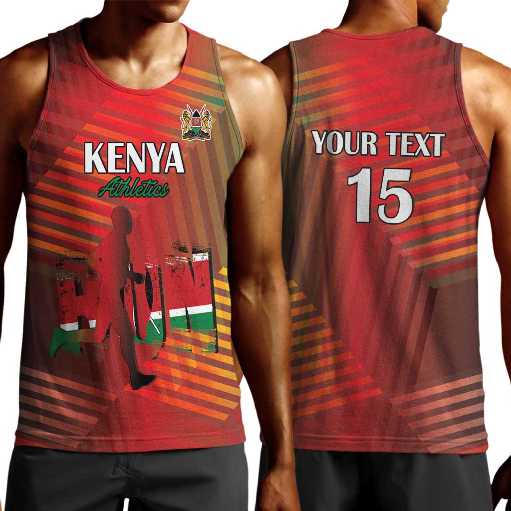 Kenya Athletics Men Tank Top Go Champions Go - African Pride