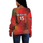 Kenya Athletics Off Shoulder Sweater Go Champions Go - African Pride