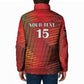 Custom Kenya Athletics Padded Jacket Run Faster