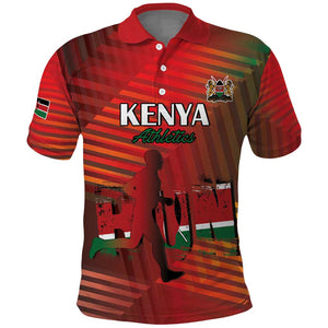 Kenya Athletics Polo Shirt Go Champions Go - African Pride