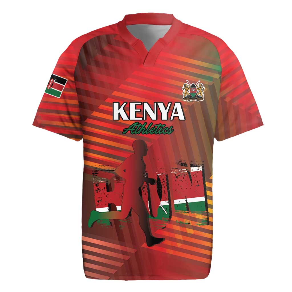 Kenya Athletics Rugby Jersey Go Champions Go - African Pride