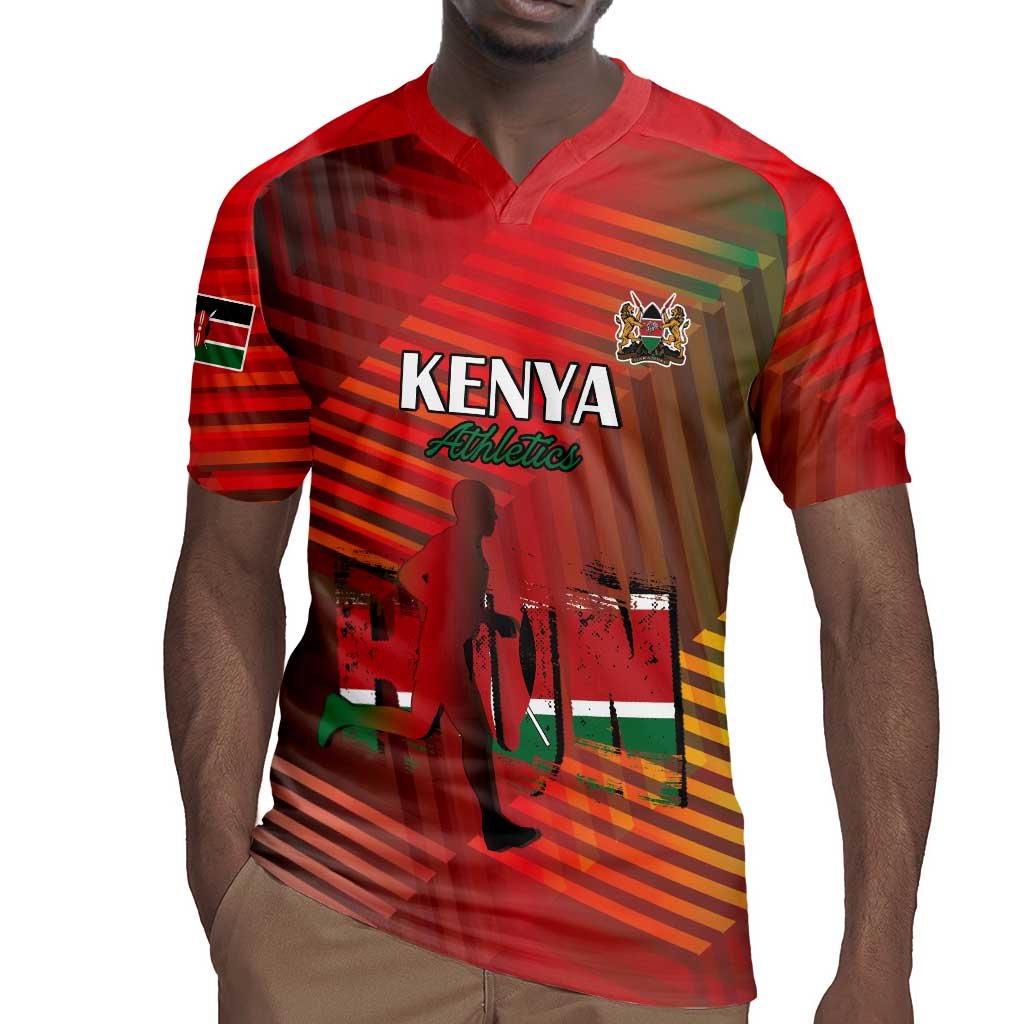 Kenya Athletics Rugby Jersey Go Champions Go - African Pride