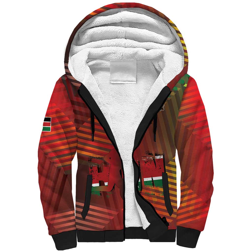 Kenya Athletics Sherpa Hoodie Go Champions Go - African Pride