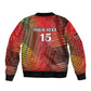 Kenya Athletics Sleeve Zip Bomber Jacket Go Champions Go - African Pride