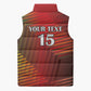 Custom Kenya Athletics Sleeveless Puffer Jacket Run Faster