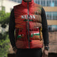 Custom Kenya Athletics Sleeveless Puffer Jacket Run Faster