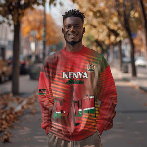 Kenya Athletics Sweatshirt Go Champions Go - African Pride