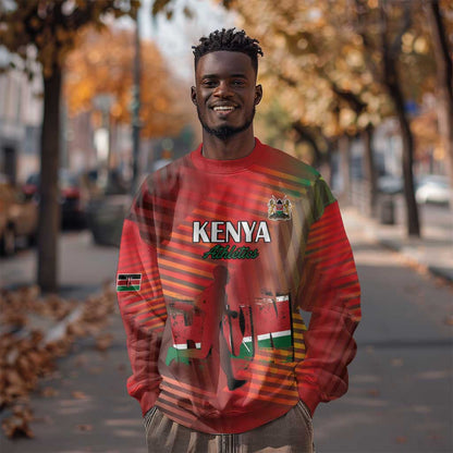 Kenya Athletics Sweatshirt Go Champions Go - African Pride