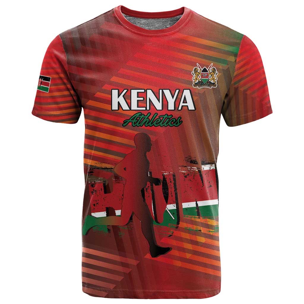 Kenya Athletics T shirt Go Champions Go - African Pride
