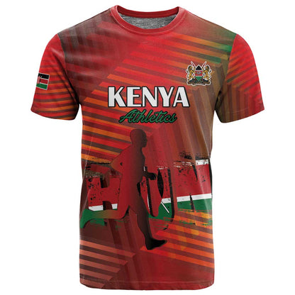 Kenya Athletics T shirt Go Champions Go - African Pride