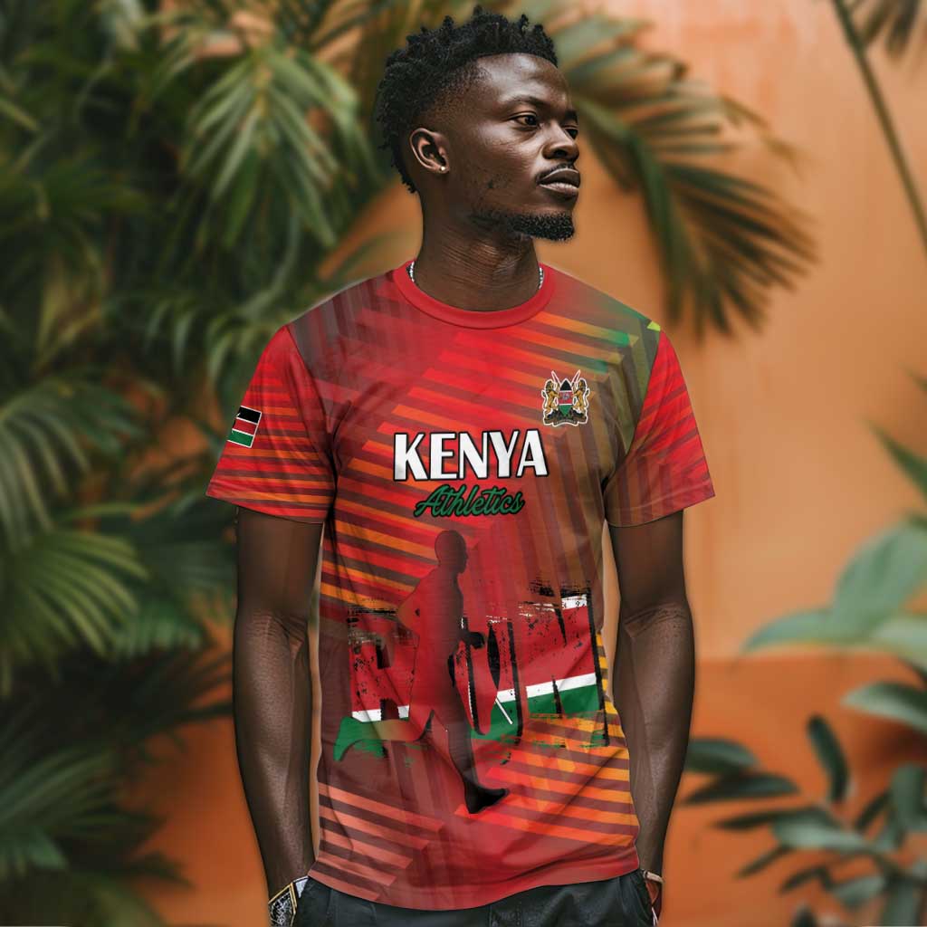 Kenya Athletics T shirt Go Champions Go - African Pride