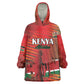 Kenya Athletics Wearable Blanket Hoodie Go Champions Go - African Pride