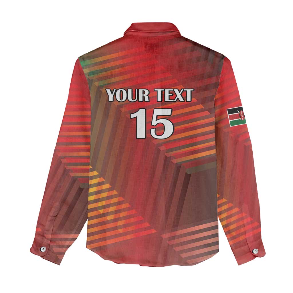 Kenya Athletics Women Casual Shirt Go Champions Go - African Pride