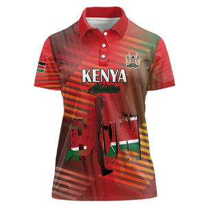 Kenya Athletics Women Polo Shirt Go Champions Go - African Pride