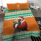 Afro Ivory Coast Christmas Bedding Set Black Santa Afishapa - African Pattern