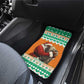 Afro Ivory Coast Christmas Car Mats Black Santa Afishapa - African Pattern