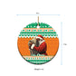 Afro Ivory Coast Christmas Ceramic Ornament Black Santa Afishapa African Pattern