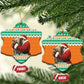 Afro Ivory Coast Christmas Ceramic Ornament Black Santa Afishapa African Pattern