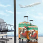 Afro Ivory Coast Christmas Luggage Cover Black Santa Afishapa - African Pattern