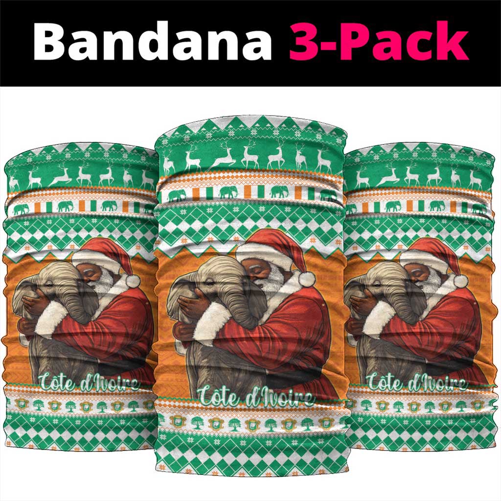 Afro Ivory Coast Christmas Neck Gaiter Black Santa Afishapa - African Pattern LT15