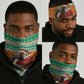 Afro Ivory Coast Christmas Neck Gaiter Black Santa Afishapa - African Pattern LT15