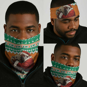 Afro Ivory Coast Christmas Neck Gaiter Black Santa Afishapa - African Pattern LT15