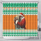 Afro Ivory Coast Christmas Shower Curtain Black Santa Afishapa - African Pattern
